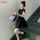 FSHE法式赫本風(fēng)氣質(zhì)黑色連衣裙子女秋季2025新款小個(gè)子收腰顯瘦小黑裙 【黑色連衣裙】掐腰小黑裙【開(kāi)春 L 55/60kg