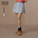 Teenie Weenie小熊女裝半身裙2025夏季新款清新甜美優(yōu)雅學(xué)院風(fēng)短裙 藍(lán)色 M