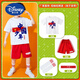 迪士尼（Disney）兒童啦啦隊演出服小學(xué)生民族風(fēng)服裝街舞套裝國潮班服拉拉操演出服 少年-白短袖+紅短褲(襪子發(fā)帶) 120