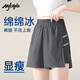 MJ STYLE反光條運動(dòng)短褲女20025年夏季新款潮流時(shí)尚休閑清涼百搭三分褲