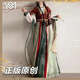 翊尚美漢服成人女2025新款全套原創(chuàng)唐褙子古風國風套裝女齊腰顯瘦八破裙 綠色【印花上衣+古風裙+里衣】 L 【適合100-115斤】