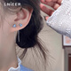Lnieer999足銀藍色鳶尾花耳線(xiàn)女2025新款設計感三葉花耳環(huán)氣質(zhì)耳釘耳飾 藍色鳶尾花耳線(xiàn)【999足銀】