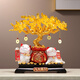 歐梵普（oufanpu）招財貓擺件新店開業(yè)禮物招財擺件喬遷禮品店鋪開業(yè)前臺玄關(guān)裝飾品 發(fā)財樹招財貓擺件【八方來財】 【財源廣進(jìn)-招財進(jìn)寶】