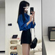 MR.KA2025春裝新款克萊因藍色襯衫外套女夏季襯衣法式氣質(zhì)寬松上衣 克萊因藍 M 建議95-105斤