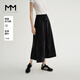 麥檬MM氣球裙/骨感挺括黑色半身裙商場(chǎng)同款夏裝5F4141552 黑色 S （158-163cm）