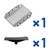 適用松下剃須刀刀頭配件 ES3831 ESB383 ES-RC30 ESRP20 3832網(wǎng) 刀網(wǎng) 1片+刀頭 1個(gè)