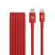 beats USB-C 轉(zhuǎn)閃電編織連接線 (1.5 米) - 勁速紅 充電線手機(jī)充電線