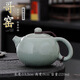 講茗堂汝窯陶瓷西施壺功夫茶具家用哥窯冰裂紋開(kāi)片可養小茶壺單壺泡茶器 哥窯--西施壺 1件