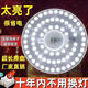 吸頂燈LED燈芯改造燈板燈片燈盤(pán)模組貼光源方形圓形燈板LED燈芯 【24W白光]【48珠]【直徑12cm) 小圓形大環(huán)形燈芯