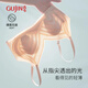 古今（GUJIN）夏季超薄內(nèi)衣固定杯胸罩女無鋼圈兔耳朵睡眠文胸大胸顯小膚色L