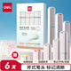 得力（deli）6色方桿熒光筆彩色記號筆 學(xué)生考試復習辦公標記 手賬筆記手抄報涂鴉繪畫(huà) 附貼紙 輕胭色系S743