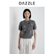 DAZZLE 地素毛衫短袖25年夏季新款淺灰色博古寶瓶套頭毛衫 淺灰色 S