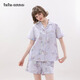 tutuanna全棉雙層紗女睡衣 淺粉色  M (適合身高160-165cm） 