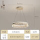 餐廳吊燈現(xiàn)代簡(jiǎn)約大氣北歐網(wǎng)紅ins風(fēng)書房間臥室水晶吊燈中山燈具 白色1層直徑50CM-三色變光
