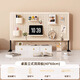 越瑞澤 洞洞板書(shū)架桌上辦公收納架桌面立式DIY免打孔夾式多層擺放架子 立式-白色60*40【配件9套】
