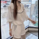 FSHE夏季鹽系感防曬衣套裝女士運動(dòng)服時(shí)尚外套休閑短袖短褲兩件套 白色 XL (建議115斤-130斤)