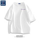 美式短袖t恤寬松圓領(lǐng)印花打底衫 白/小標(biāo) 2XL