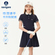 納維凱爾（Navigare）女童連衣裙夏季兒童POLO裙涼爽時(shí)尚速干舒適時(shí)間的海深藍(lán)165