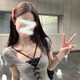 心楠衣服女裝夏季小個(gè)子上衣女士t恤女短袖女2025新款遮肚正肩緊身T恤 假兩件蕾絲邊短袖【M95-105斤】