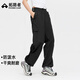 拓路者美式機(jī)能傘兵褲輕薄運(yùn)動(dòng)跑步直筒工裝褲徒步登山長褲 黑色  M 