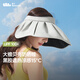 蕉下（beneunder）遮陽(yáng)帽子黑膠貝殼防曬帽女防紫外線(xiàn)大檐太陽(yáng)帽空頂帽BM532灰