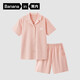 蕉內(nèi)棉棉500E女士睡衣夏季涼感居家服純棉抑菌短袖短褲家居服情侶套裝