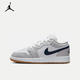 NIKE官方正品    AIR JORDAN 1 LOW (GS)兒童低幫白灰色籃球運(yùn)動(dòng)鞋 553560-146 38