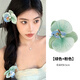 妙奕嘉蝴蝶蘭花朵發(fā)夾女邊夾側邊劉海夾子甜美頭飾氛圍感海邊度假風(fēng)拍照 蝴蝶蘭發(fā)夾【綠+粉】