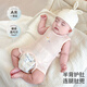 肚兜嬰兒護肚子神器防著(zhù)涼夏季薄款莫代爾男寶寶夏天新生吊帶背心 【軟糯高彈】莫代爾粉色 59碼：0-3個(gè)月寶寶