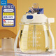 樂(lè )扣樂(lè )扣（locknlock）水杯防摔耐高溫夏季大肚杯2024年新款女男兒童學(xué)生塑料運動(dòng)水壺噸 白色  贈貼紙+掛鉤背帶 1200m