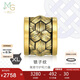 周生生七夕禮物黃金轉(zhuǎn)運珠XL酷黑鎖子紋足金串珠93841C定價不含繩