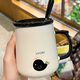 德國進(jìn)口品質(zhì)馬克杯帶蓋勺陶瓷杯子女可愛(ài)創(chuàng  )意家用辦公室早餐沖泡 乖巧海豚【瓷蓋+瓷勺】餸