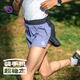 輕功靈波微步PRO款三分跑步訓練短褲馬拉松長(cháng)跑運動(dòng)速干褲帶內褲 男款藍黑 L