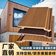 耐堅木塑板戶外墻板室外長城板外墻專用墻板圍欄柵欄花園別墅裝飾板 紫檀色木紋墻板/21*156mm/米價