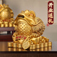 銅德禮飾創(chuàng  )意金蟾擺件存錢(qián)罐客廳可取可取大容量成人儲蓄罐送禮辦公室擺件 中號【20*20*22cm】