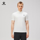 卡爾美（KELME）運動(dòng)POLO衫男夏季新款健身速干翻領(lǐng)T恤通勤上衣 光亮白  XL 