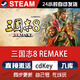 STEAM真三國無(wú)雙 起源steam游戲cdkey激活碼在線(xiàn)電腦游戲兌換碼入庫pc 三國志8 REMAKE 豪華版（激活碼）游戲本體+DLC