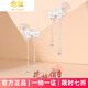 金弦花朵獨(dú)特耳環(huán)2025新款感夏天耳釘女純銀流蘇耳墜生日禮物 俏耳環(huán)