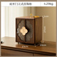 北歐國(guó)度木質(zhì)首飾盒高檔中式大容量多層飾品耳環(huán)珠寶梳妝臺(tái)收納盒生日禮物 23*20*27cm 海棠花開(kāi)+金鎖