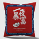 欣嘉妍 家紡 短毛絨卡通抱枕含芯沙發(fā)靠枕辦公室車(chē)用抱枕床頭靠背可定制 一夜暴富【抱枕含芯36*36cm】