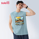 班尼路（Baleno）港風(fēng)ins背心男純棉舒適透氣新款學(xué)生設(shè)計(jì)感小眾潮牌坎肩運(yùn)動上衣