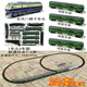 火車玩具帶軌道隧道 東風(fēng)內(nèi)燃蒸汽綠皮兒童電動(dòng)仿真小火車模型套 東風(fēng)11獅子全綠皮客運(yùn)套裝 送普通5號(hào)電池