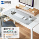SANWA SUPPLY 大尺寸桌墊 電腦辦公游戲大號(hào)鼠標(biāo)墊 親膚毛氈 耐磨防滑橡膠底 可卷便攜桌搭 GMPD8淺灰色90*40cm