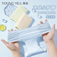 氧言（YOUNGYELL）女士?jì)妊澟看蟠a裸感冰絲10A抗菌純棉襠中腰無(wú)痕透氣速干內褲衩 純凈白+淺果綠+清水藍 XL （建議135-155斤）