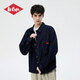 Lee Cooper/李庫珀 男士牛仔襯衫25春夏美式潮牌百搭長(cháng)袖男 深藍色  M 