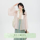 七月夕原創(chuàng  )漢服 折枝春景 改良對交穿女春季新品百漢元素搭上衣 折枝春景 上衣 現貨 S