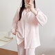 臺英華月子服春夏季薄款孕婦睡衣純棉產(chǎn)后哺乳喂奶睡衣大碼孕產(chǎn)婦家居服 90611 建議120-145斤