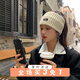 束芬發(fā)帶女士高級(jí)感外出頭飾韓國(guó)日常百搭針織束發(fā)箍時(shí)尚休閑寬邊頭套 針織毛線發(fā)帶-米白F0653
