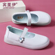 賓萊伊（BINLAIYI）護(hù)士鞋女軟底透氣夏季鏤空醫(yī)護(hù)工作鞋護(hù)士專用平底深口舒適小白鞋 天使藍(lán)/單鞋 36