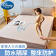 迪士尼（Disney）家紡防水床笠罩A類原棉小孩隔尿墊可水洗床墊保護(hù)套老人全包床罩 米駝色【不易褪色/不易縮水】 180*200cm單床笠